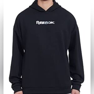 Reebok Men's Black Hoodie Sweatshirt Size M NWT MSRP $60